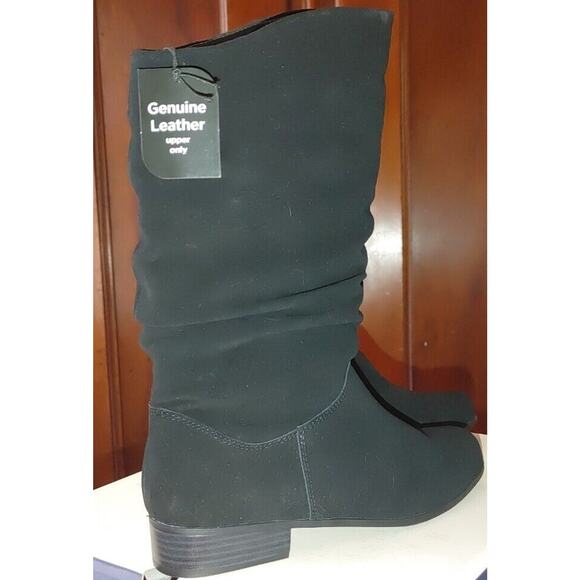 NIB st johns bay Boots "Jamie" Black 9M (B) Ladies Real Leather Suede - Picture 6 of 10